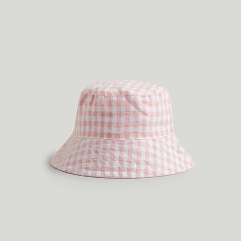 Mothercare Girls Pink Gingham Checked UPF50+ Sun Hat-Pink