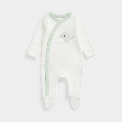 Mothercare Unisex Full Sleeves All In One -White