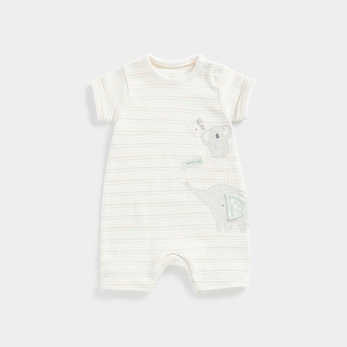 Mothercare Unisex Half Sleeve My First Collection Romper -Multicolor