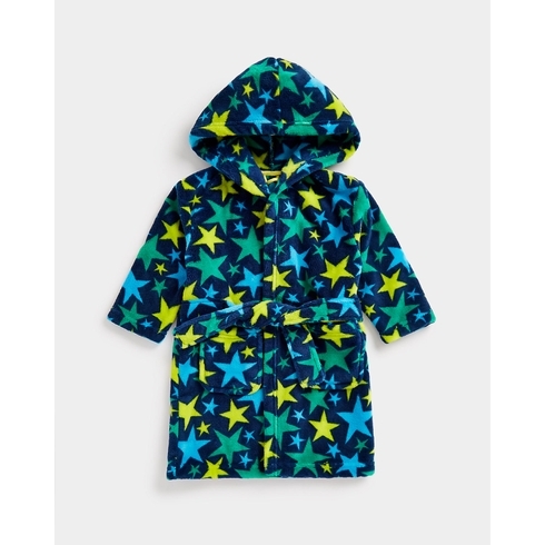 Boys Full Sleeves Robes Star All Over Print-Multicolor
