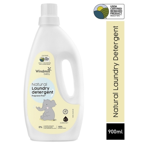 Windmill Baby Natural Plant Based Laundry Detergent Yellow 900Ml