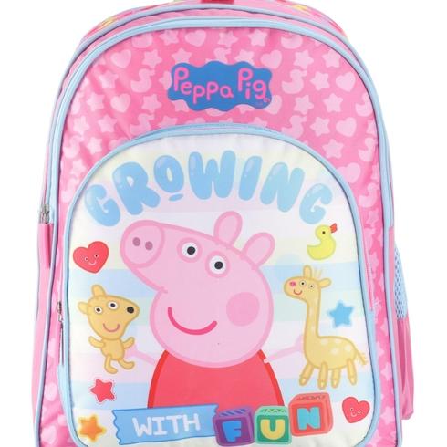 STRIDERS 14 inches Peppa Pig-Inspired School Bag for Little Explorers Age ( 3 yr to 5 yr )