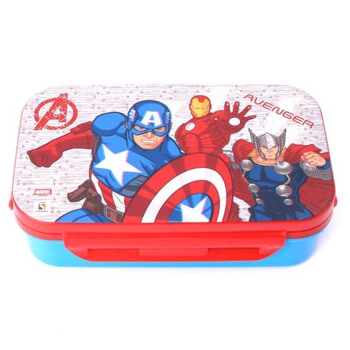 STRIDERS Avengers Lunch Box with Insulated Steel Container Keep Meals Superhero Fresh For Age 3Y to 10Y