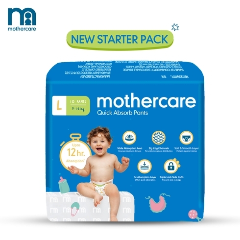 Mothercare Quick Absorb Diaper Pants Large Pack Of 10