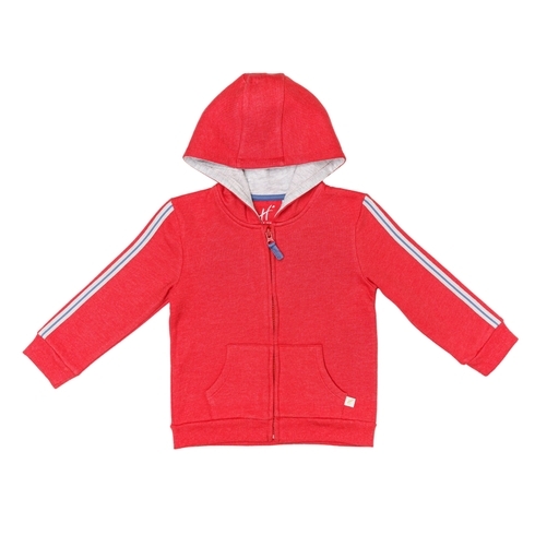 H By Hamleys Boys Full Sleeve Sweatshirt Hooded Kangaroo Pocket-Red