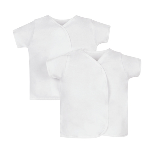 Unisex Half Sleeves Vests - Pack Of 2 - White