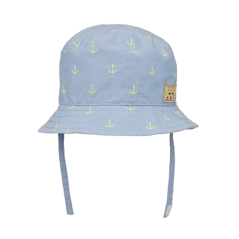 Boys Anchor Print Hat - Pack Of 1 - Blue