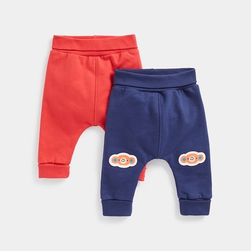 Mothercare Boys Joggers-Pack Of 2-Multicolor