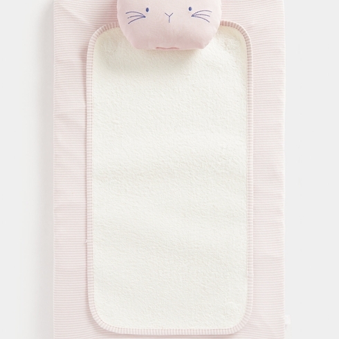 Mothercare Bunny Luxury Changing Mat And Pillow Pink