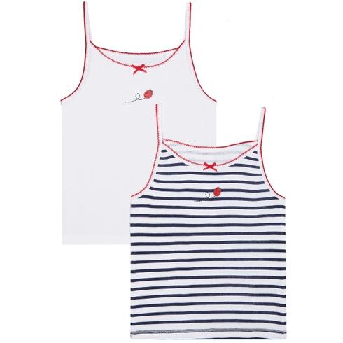 Girls Ladybird Cami Vests - 2 Pack - Multicolor