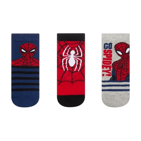 Boys Spiderman Socks - 3 Pack - Multicolor