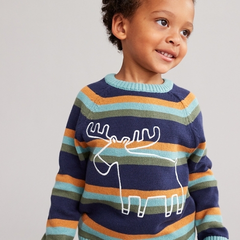 Mothercare Boys Knitted Jumper Sweater -Blue