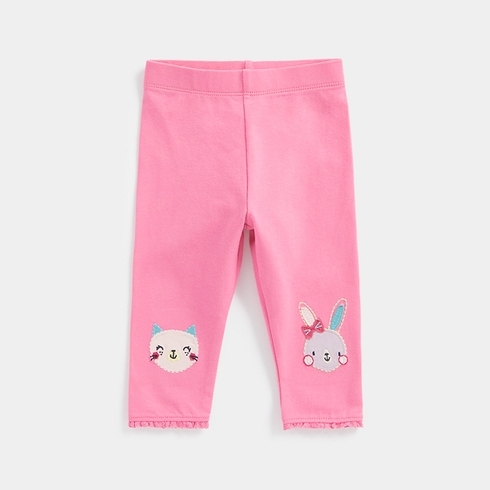 Mothercare Candy Kitty Girls Leggings -Pink