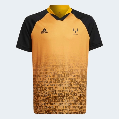 Adidas Boys Messi 10  T-Shirts-Orange 