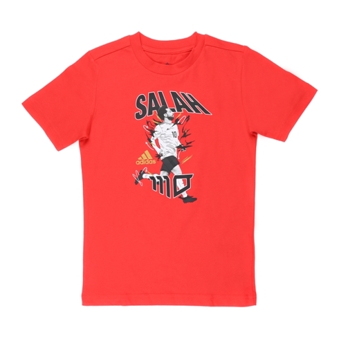 Adidas Kids Half Sleeves T-Shirts Male Printed-Pack Of 1-Red