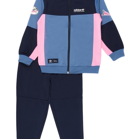 Adidas Kids Full Sleeves Tracksuit Unisex Printed-Pack Of 1-Blue