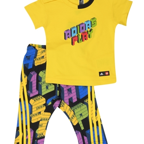 Adidas Kids Full Sleeves Tracksuit Unisex Printed-Pack Of 1-Yellow
