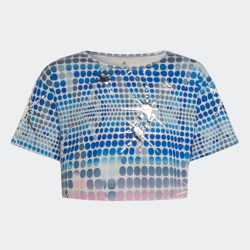 Adidas Kids Half Sleeves T-Shirts Female Printed-Pack Of 1-Multicolor