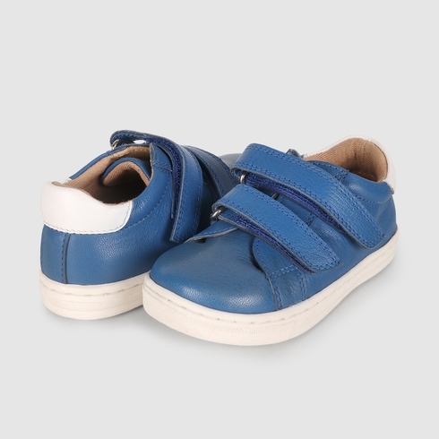 Unisex First Walker Shoes Two Strap Velcro Opening - Blue