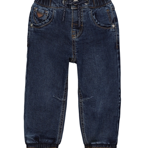 Boys Jogger Textured Washed Jeans - Blue