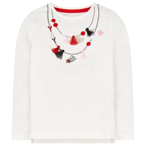 White Necklace T-Shirt