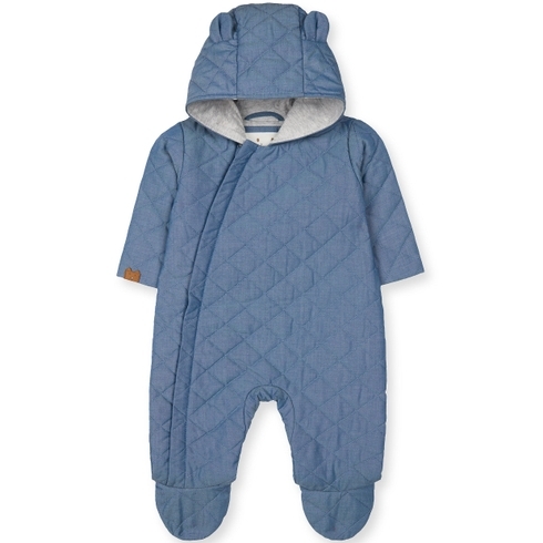 Blue Quilted Pramsuit
