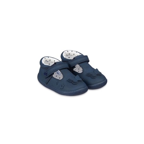 Navy Butterfly Crawler Shoes