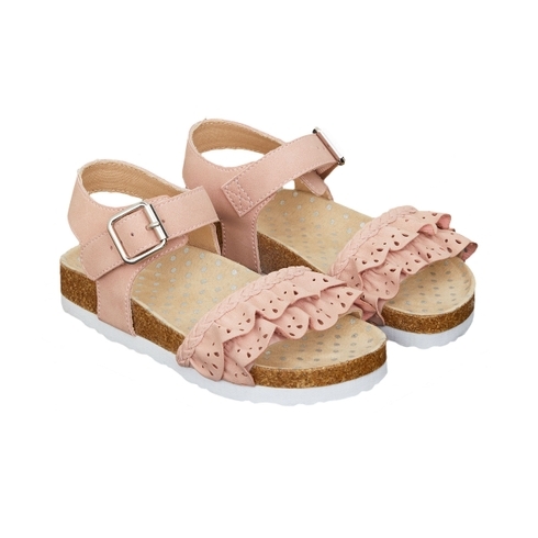 Ruffle Pink Sandals