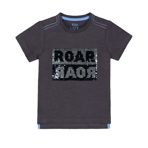 Black Reversible-Sequin Roar T-Shirt
