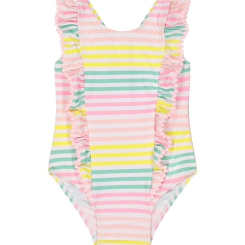 Pastel Multicolour Stripe Swimsuit