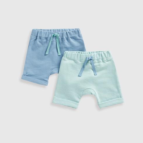 Mothercare Boys  Shorts -Pack of 2-Blue