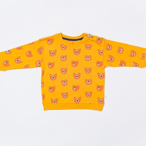 H By Hamleys Boys Full Sleeve Sweatshirt Bear Design-Multicolor