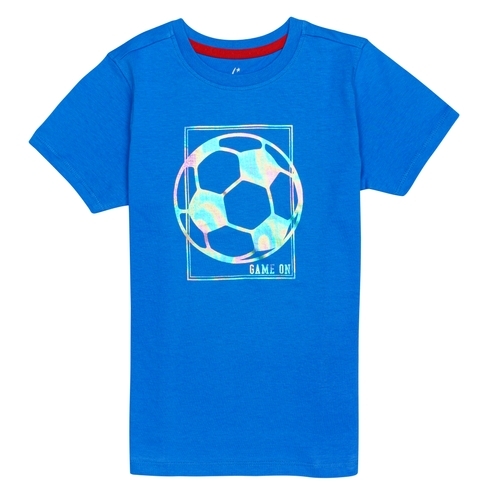 H By Hamleys Boys Short Sleeves T-Shirt Football Print-Blue