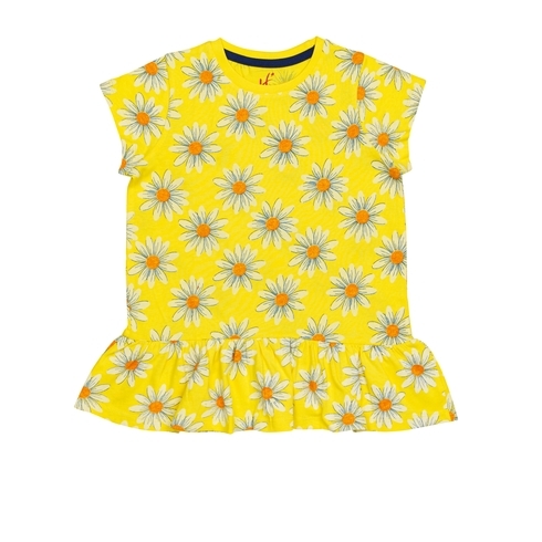 H By Hamleys Girls Short Sleeves T-Shirt All Over Floral-Multicolor