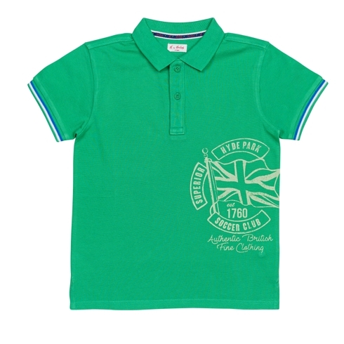 H By Hamleys Boys Short Sleeves Polo T-Shirt Sporty-Green