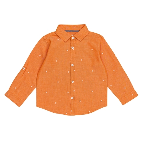 H By Hamleys Boys Full Sleeves Shirt Coral All Over Print-Coral