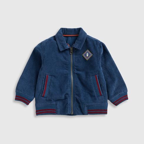 Mothercare Boys 100% Cotton Corduroy Jacket - Blue