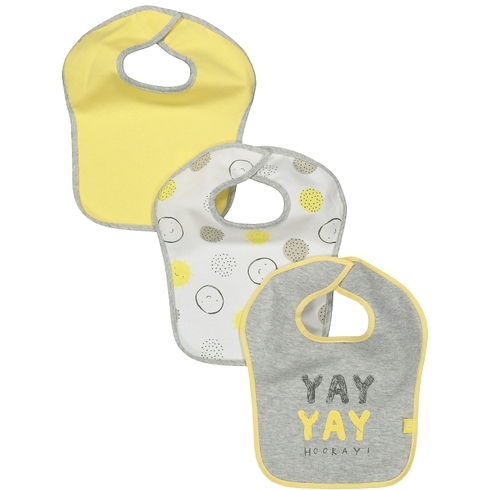 Mothercare Slogan Toddler Bibs Multicolor Pack Of 3