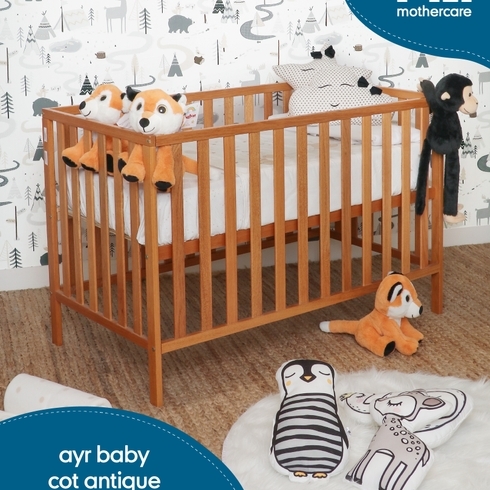 Mothercare Ayr Baby Cot Antique Brown