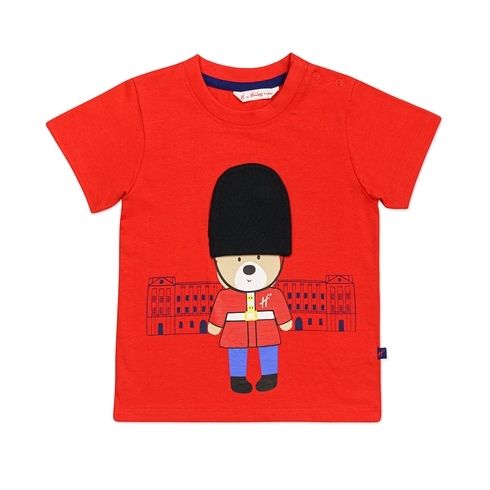 H By Hamleys Baby Boy Heritage Print T-Shirt- Red Pack Of 1