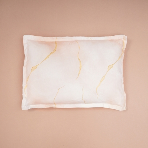  Fancy Fluff Organic Baby Pillow - Day Dream -Peach 
