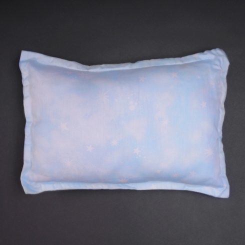  Fancy Fluff Organic Baby  Pillow - Nova -Blue