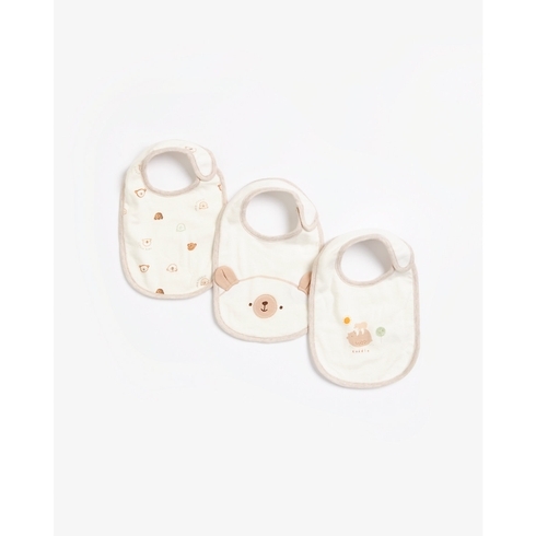 Mothercare Lovable Bear Bibs Multicolor Pack Of 3