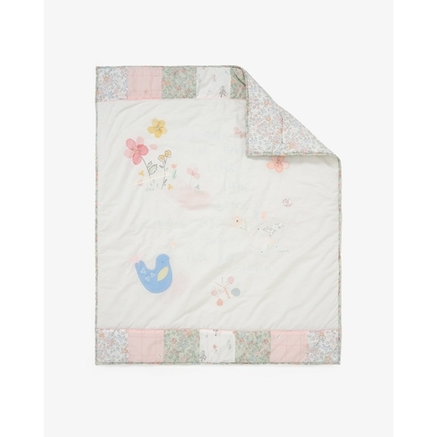 Mothercare Flutterby Quilt Pink 