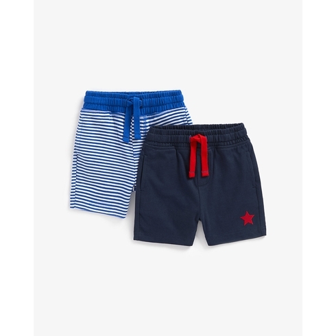 Boys Shorts -Pack Of 2-Multicolor