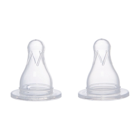 Mothercare standard neck fast flow baby feeding bottle teat multicolor Pack of 2