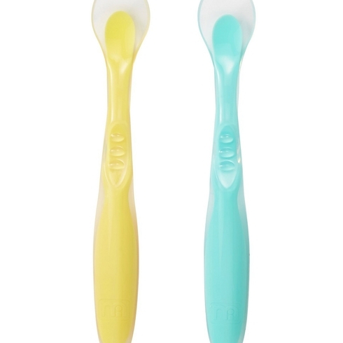 Mothercare soft silicone spoons multicolor pack of 2