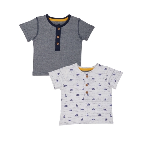 Navy Stripes And Dinosaurs T-Shirts 