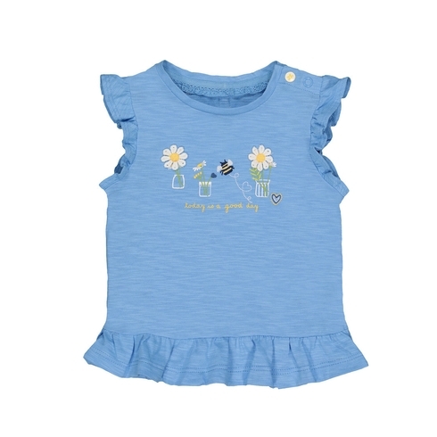 Bee And Daisies Blue T-Shirt