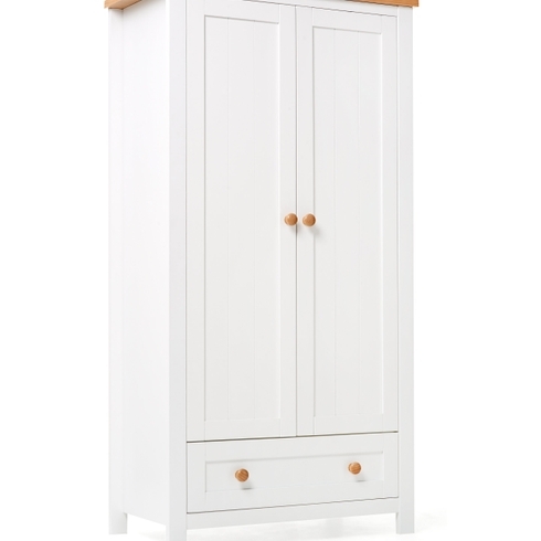 Mothercare lulworth wooden storage cabinet white & oak